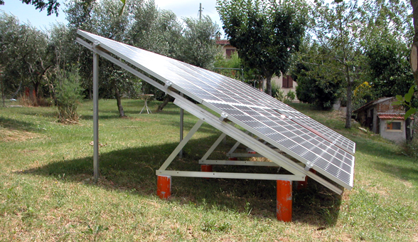 Impianto fotovoltaico esterno a nocera umbra